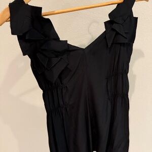 Prada black sleeveless blouse size 38